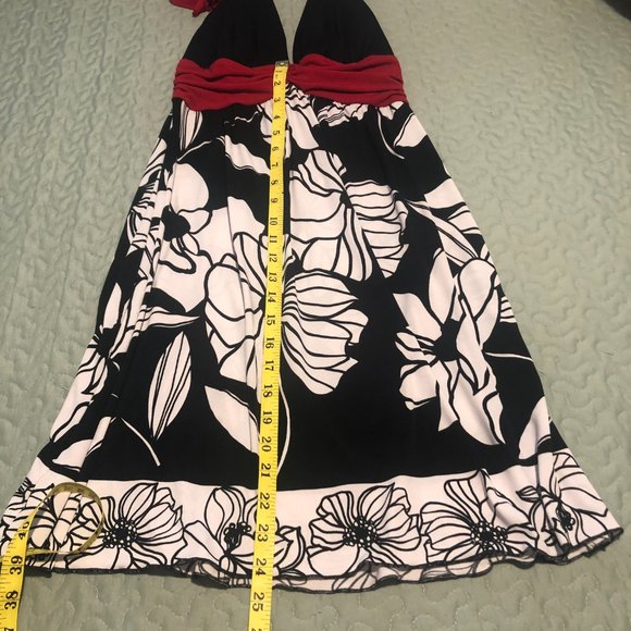 Trixxi Retro style Halter top Black/Red/white Women Size M - Picture 10 of 11